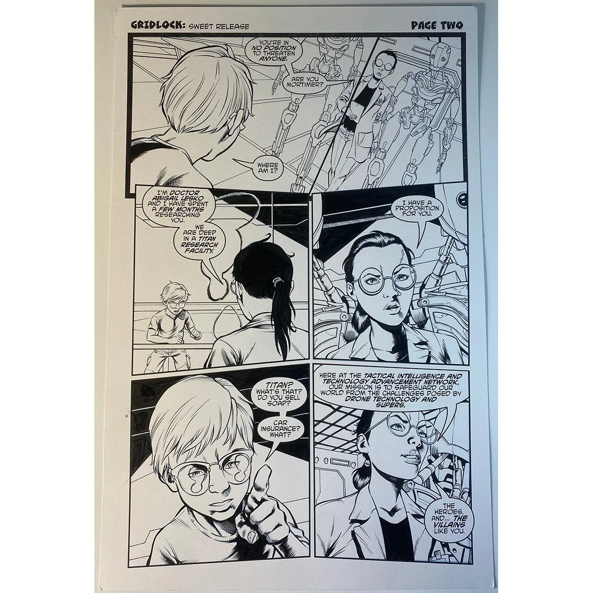 Original Comic Art - Punchline #17 - Page 02 - Gridlock