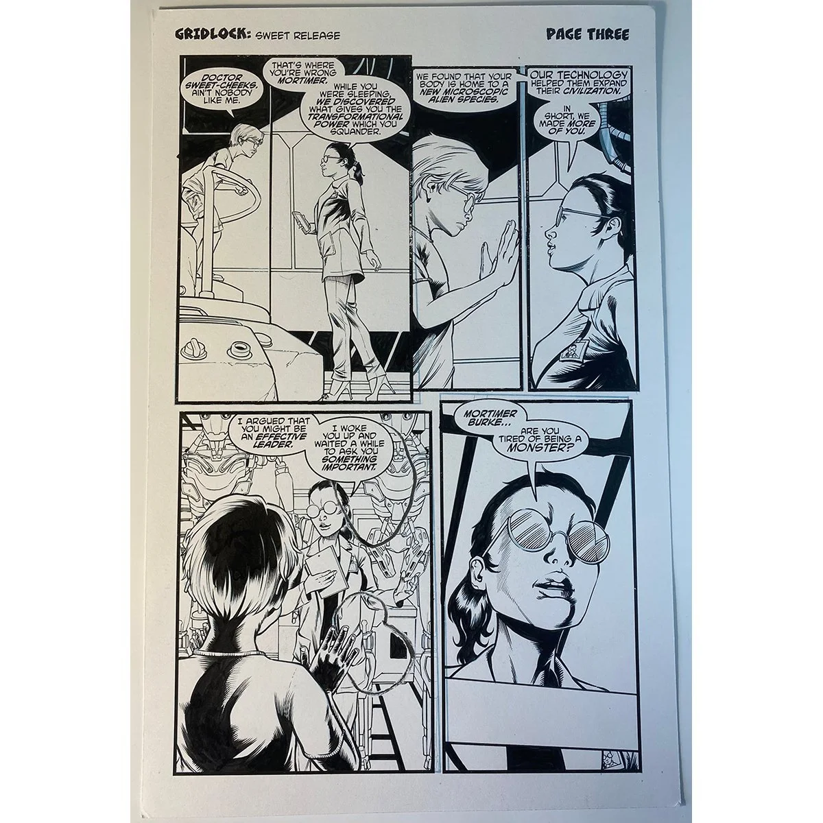 Original Comic Art - Punchline #17 - Page 03 - Gridlock