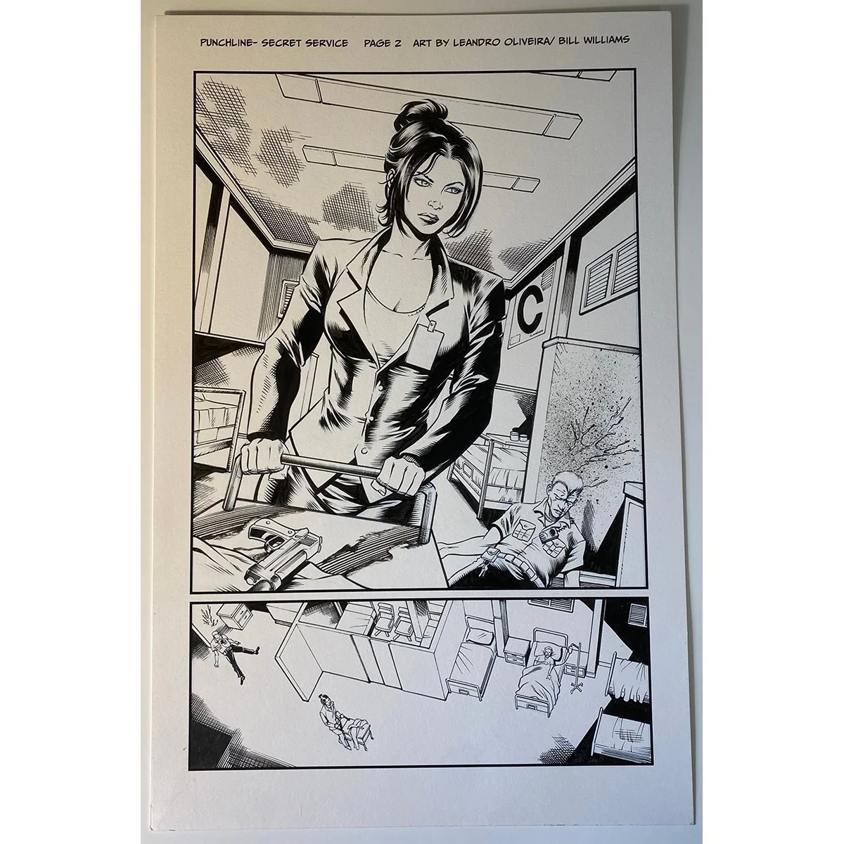 Original Comic Art - Punchline #11 - Page 02 (half splash)