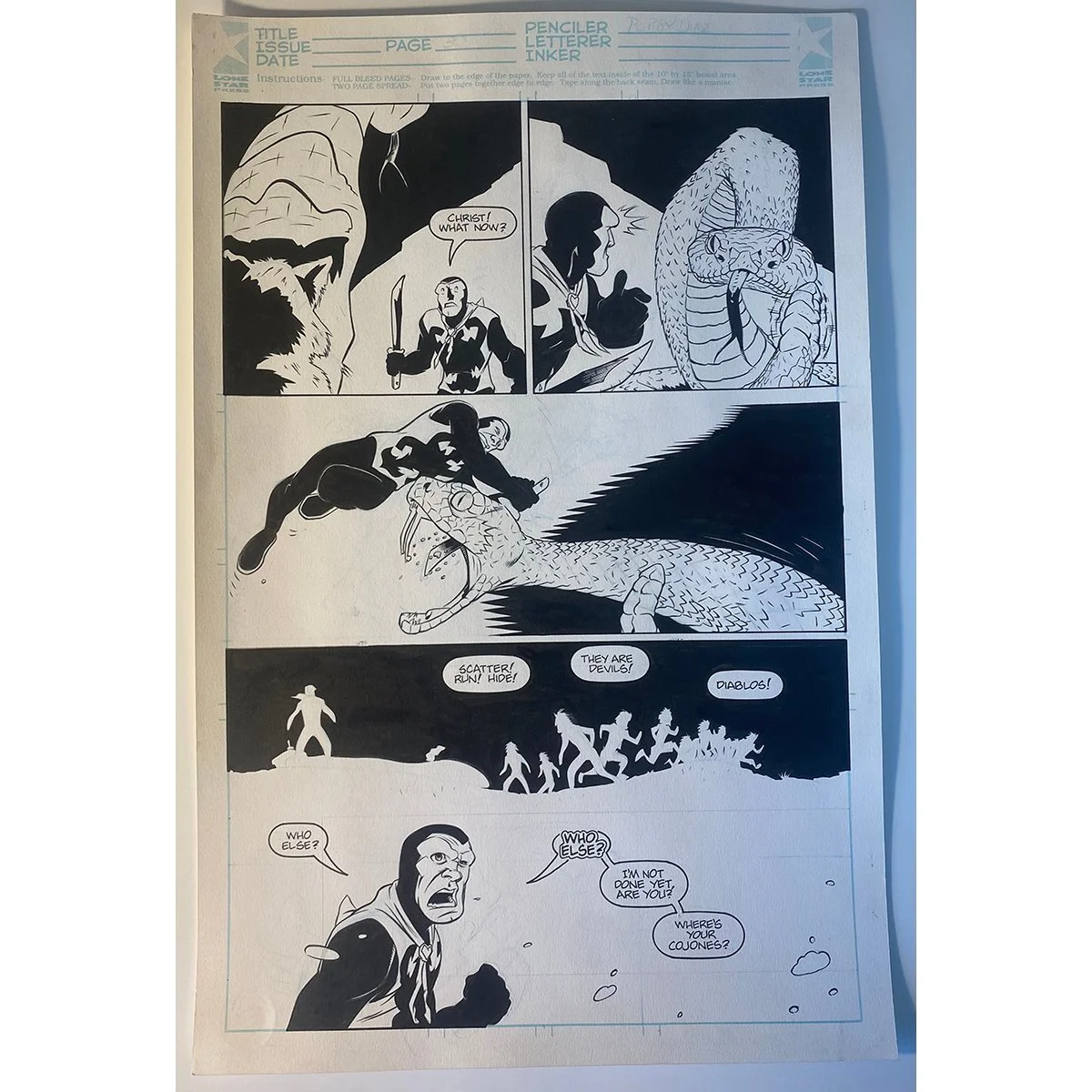 Original Comic Art - Blackheart: Ancient History - Page 30