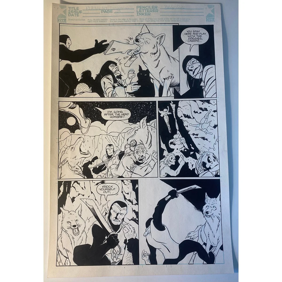Original Comic Art - Blackheart: Ancient History - Page 29