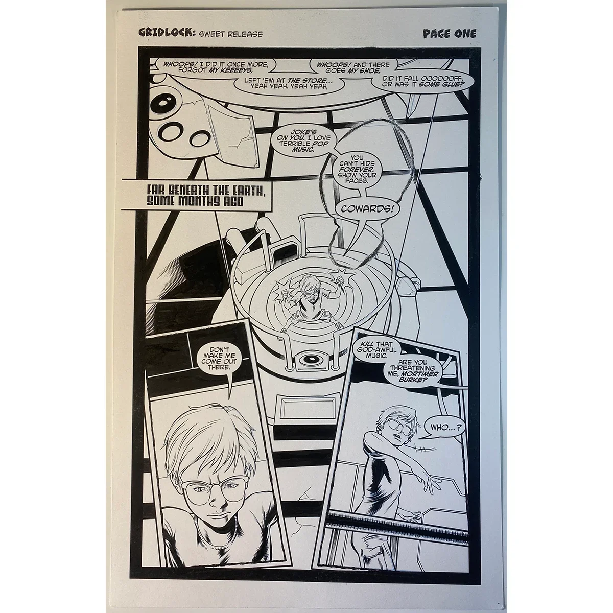 Original Comic Art - Punchline #17 - Page 01 - Gridlock
