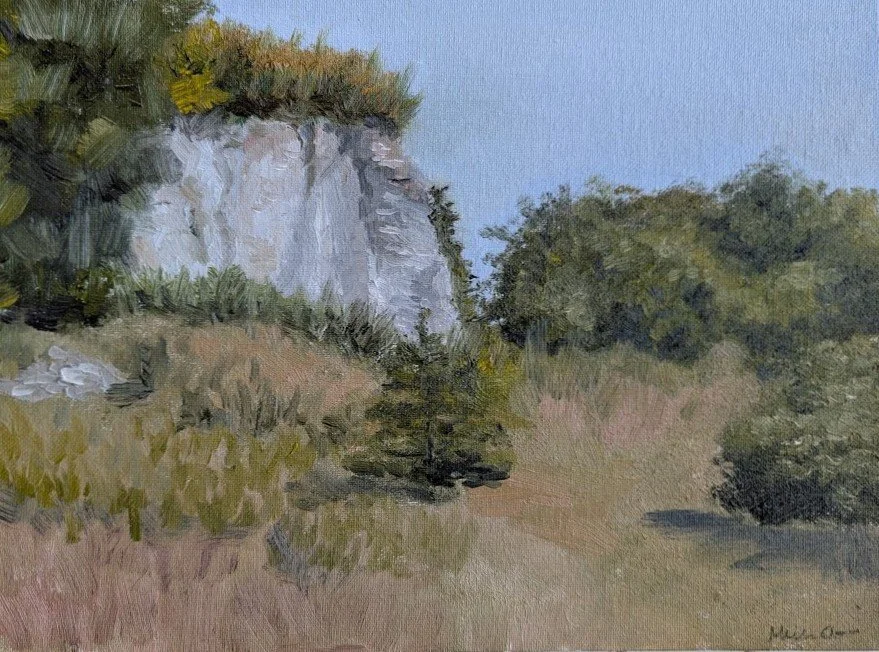 Beyond the Bend, Oil on panel