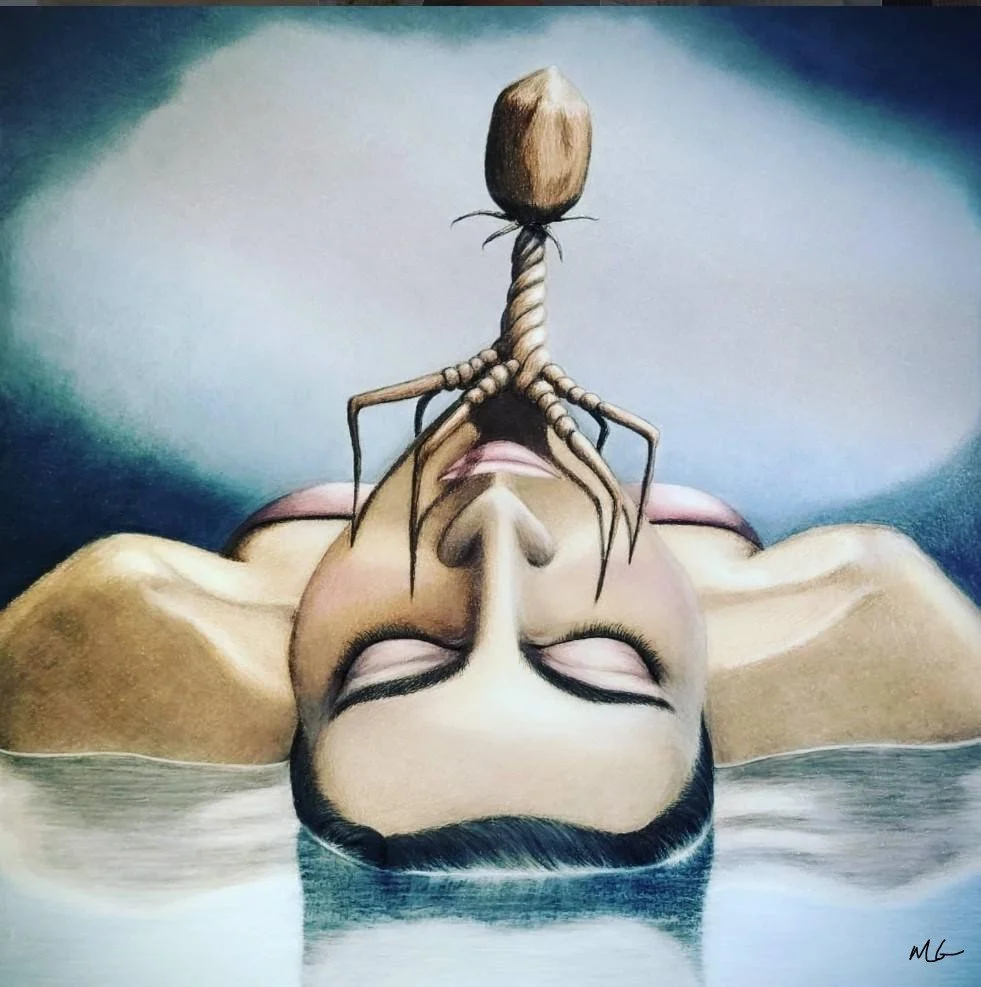 Host, colored pencil on paper