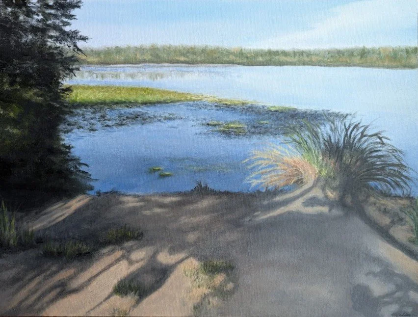 Where the Water Waits, Oil on panel