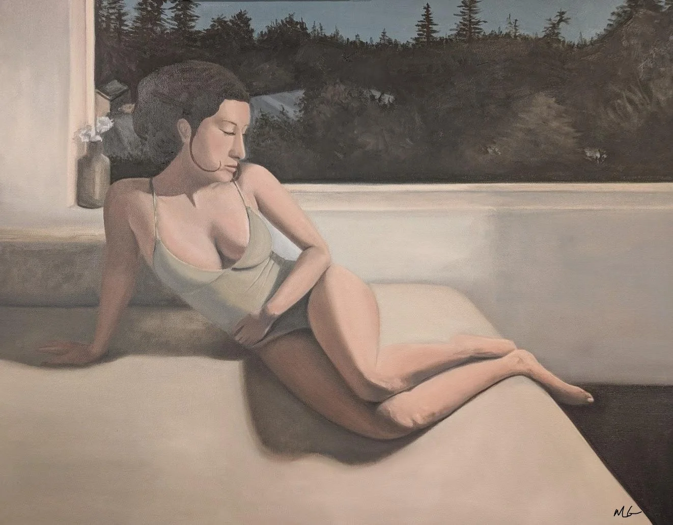 Between Worlds, Oil on canvas