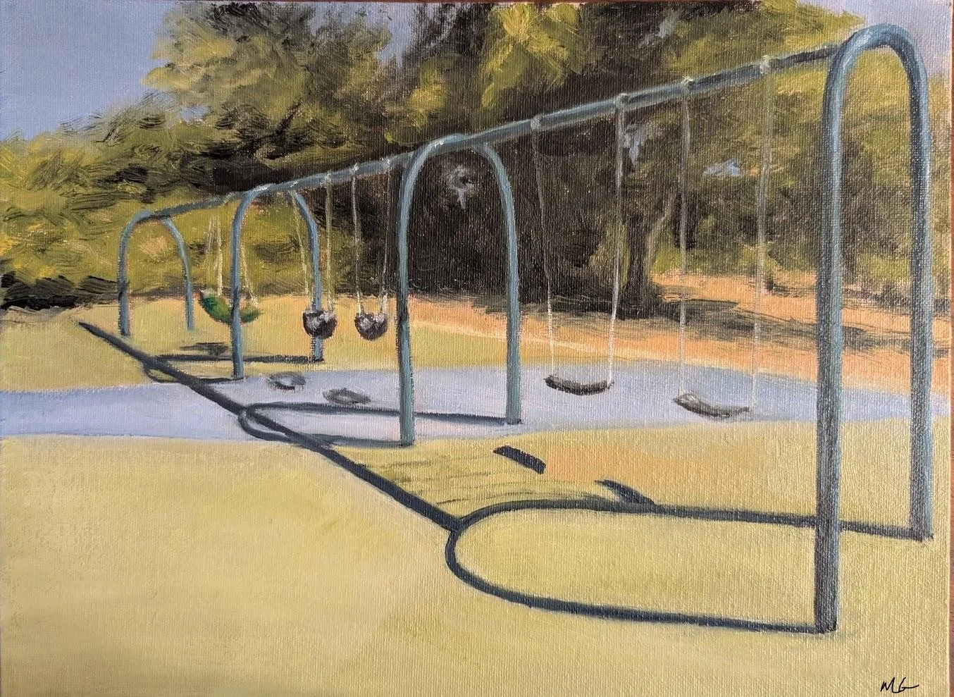 Echoes of Summer, Oil on panel
