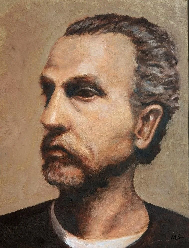 Contemplation, Oil on board
