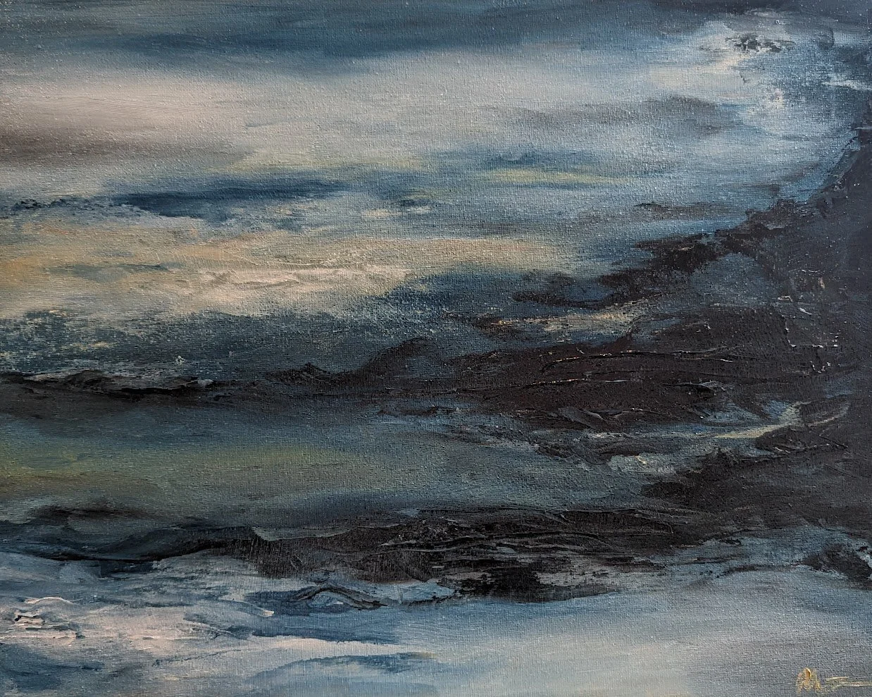 Still Becoming, Oil on panel