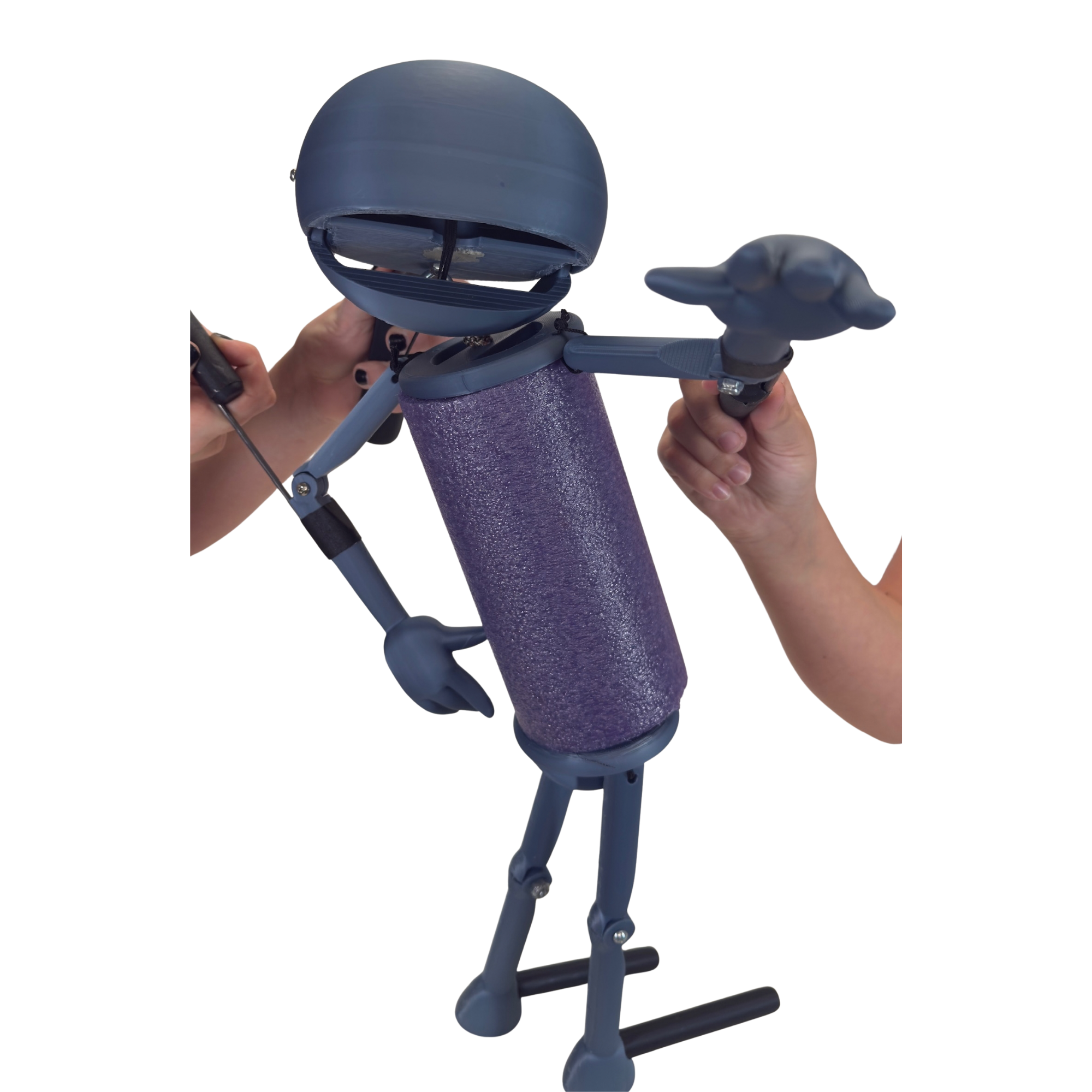 Boopos Blank table top puppet with puppeteer hands