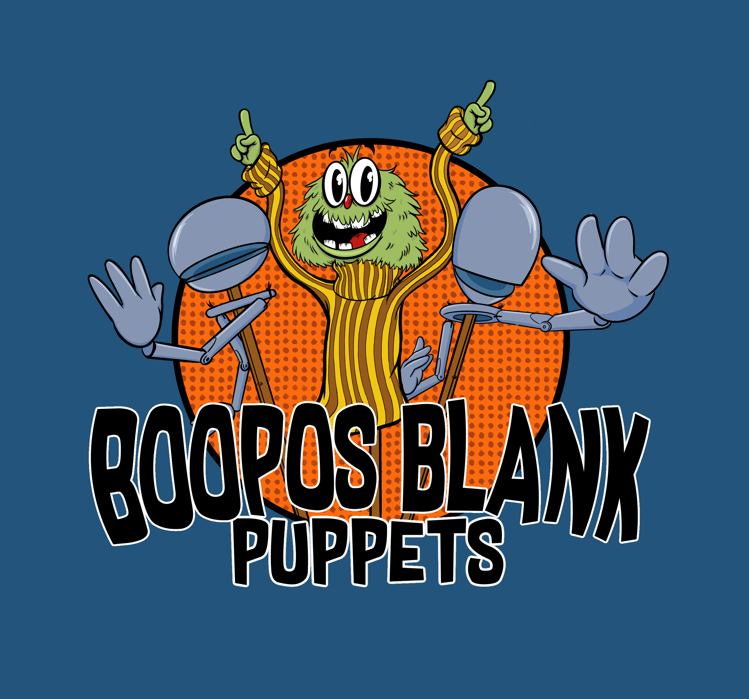 Boopos Blank Rod Puppet: Professional DIY Customizable Character w/ Jaw Mechanism