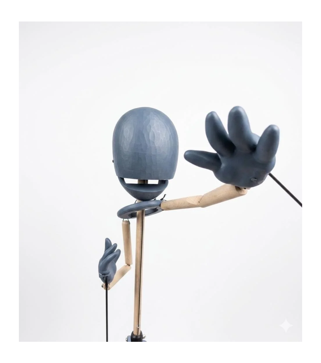 Boopos Blank Rod Puppet: Professional DIY Customizable Character w/ Jaw Mechanism