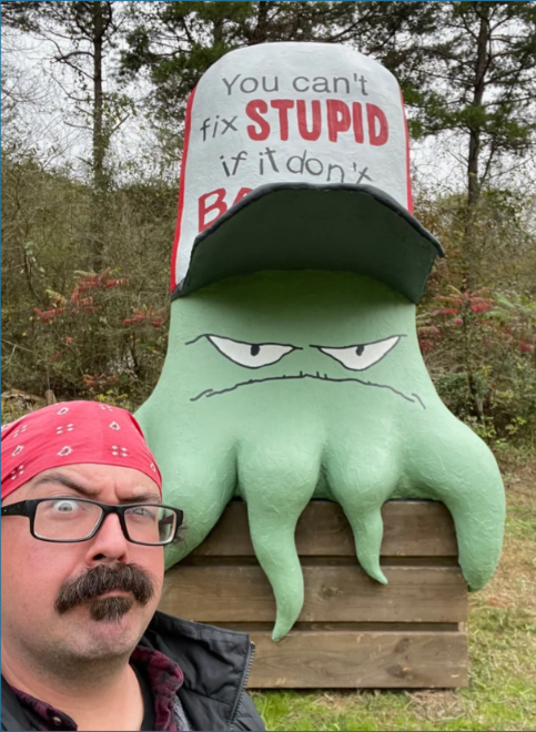 Squidbillies Statue  BUILT BY PROFESSIONAL PUPPET BUILDER SAM CARTER