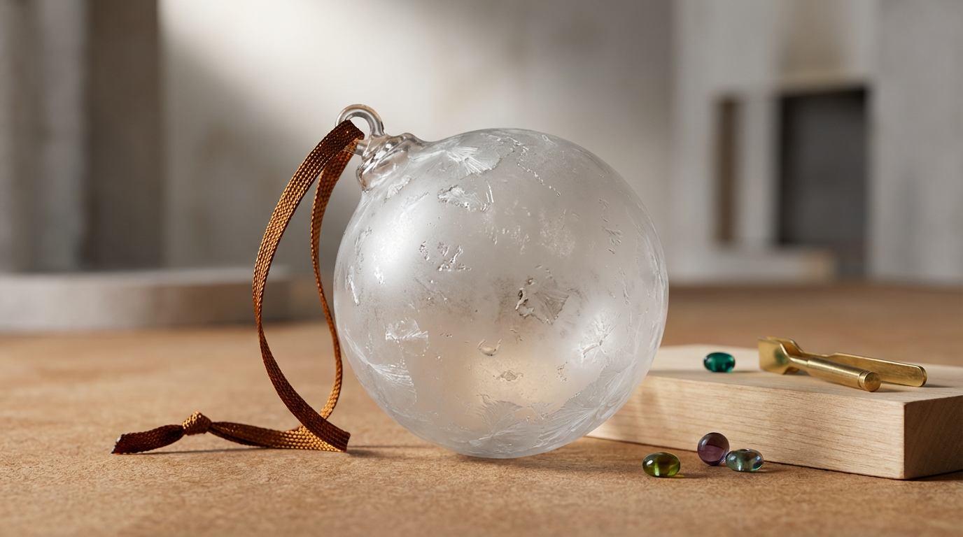 Frosted Glass Ornament