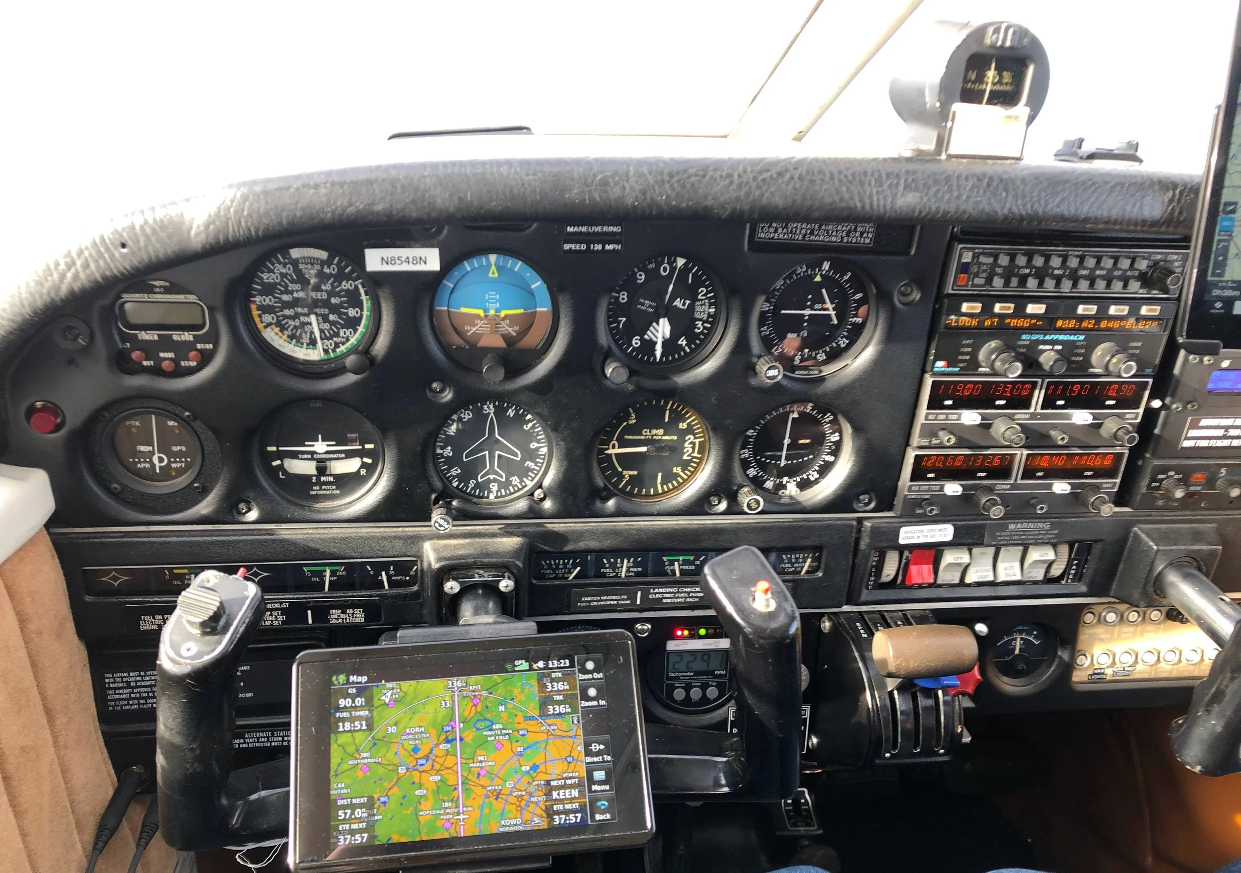 Aircraft cockpit interior