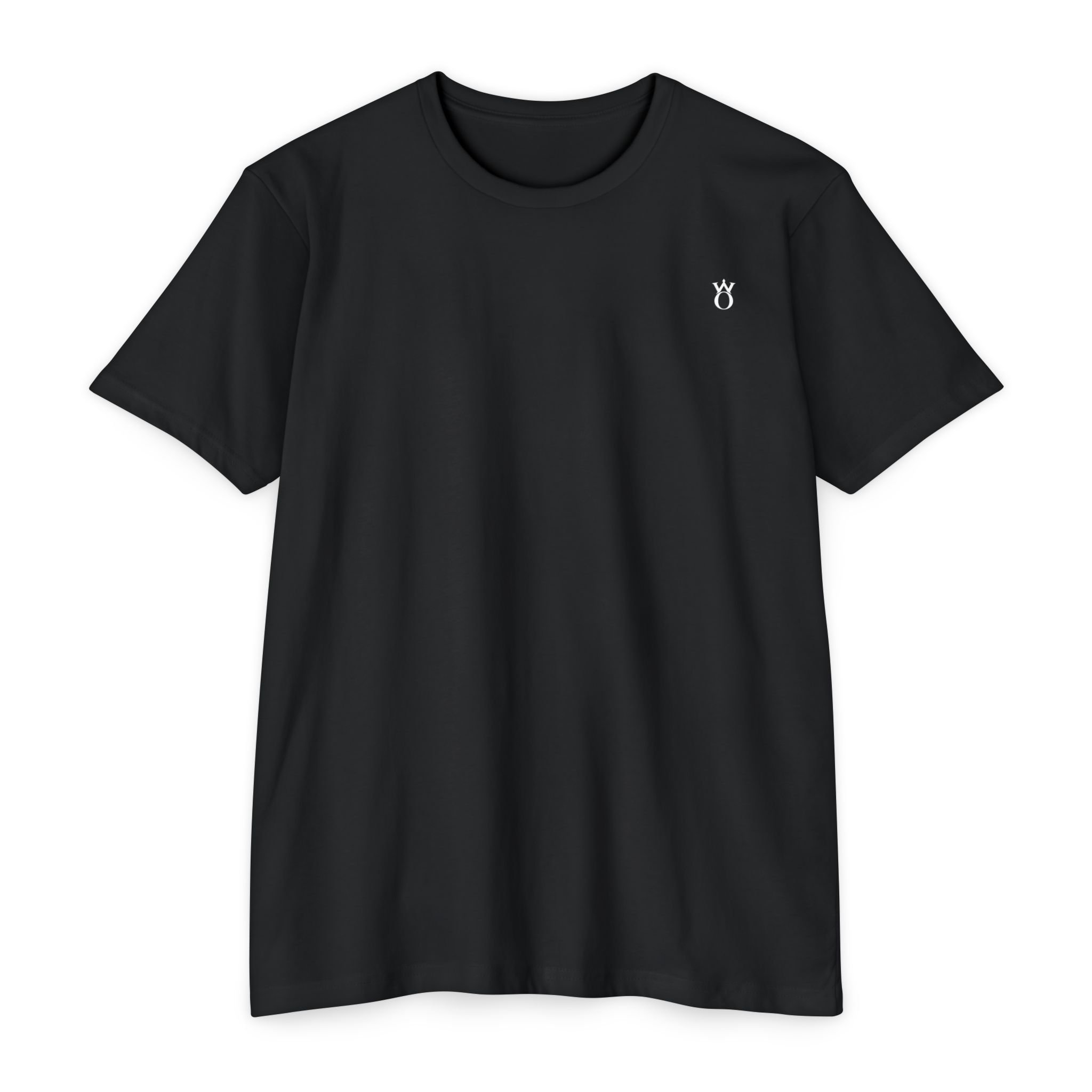 Minimal Embroidered Logo T-Shirt — Soft Neutral Cotton Tee