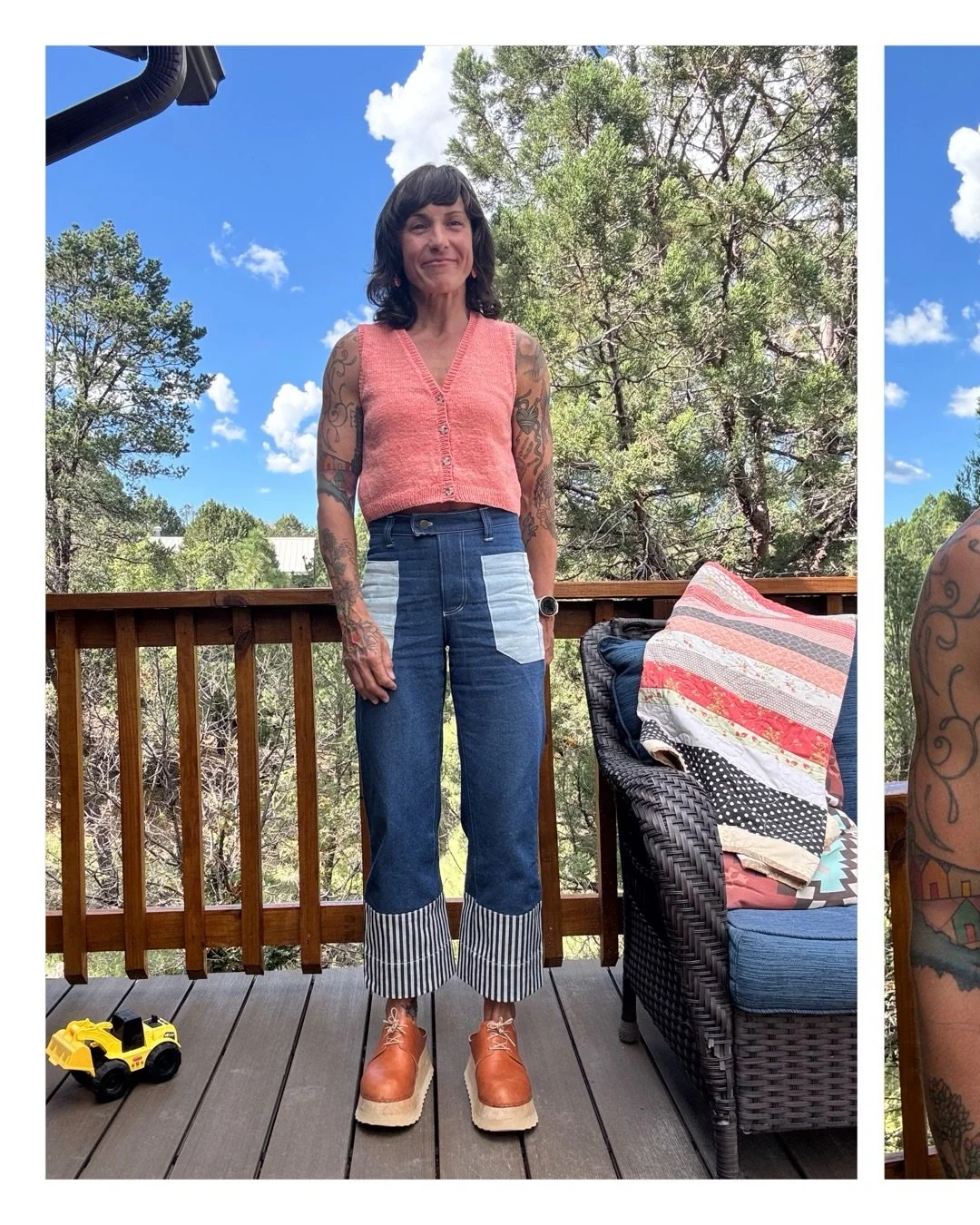 The Butter Vest by @dreareneeknits 💗🧶✨

I made a size three, knit to pattern, using confluence cotton by @thefarmersdaughterfibers in the colorway, Lulu. This was such a fun color I couldn&rsquo;t help but go for it! I am also knitting a neutral ve