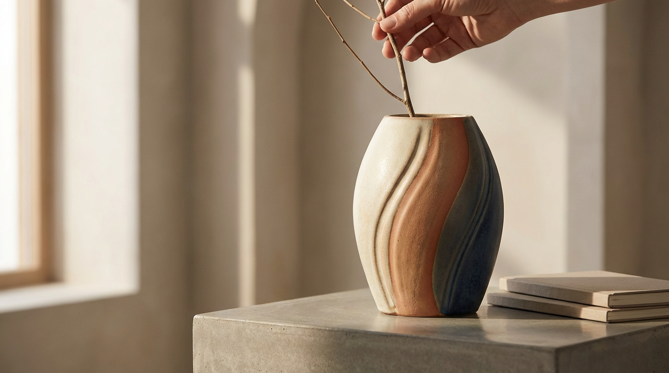 Textured Ceramic Vase