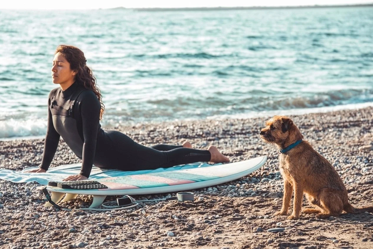 Morning Stretch, Morning Paddle