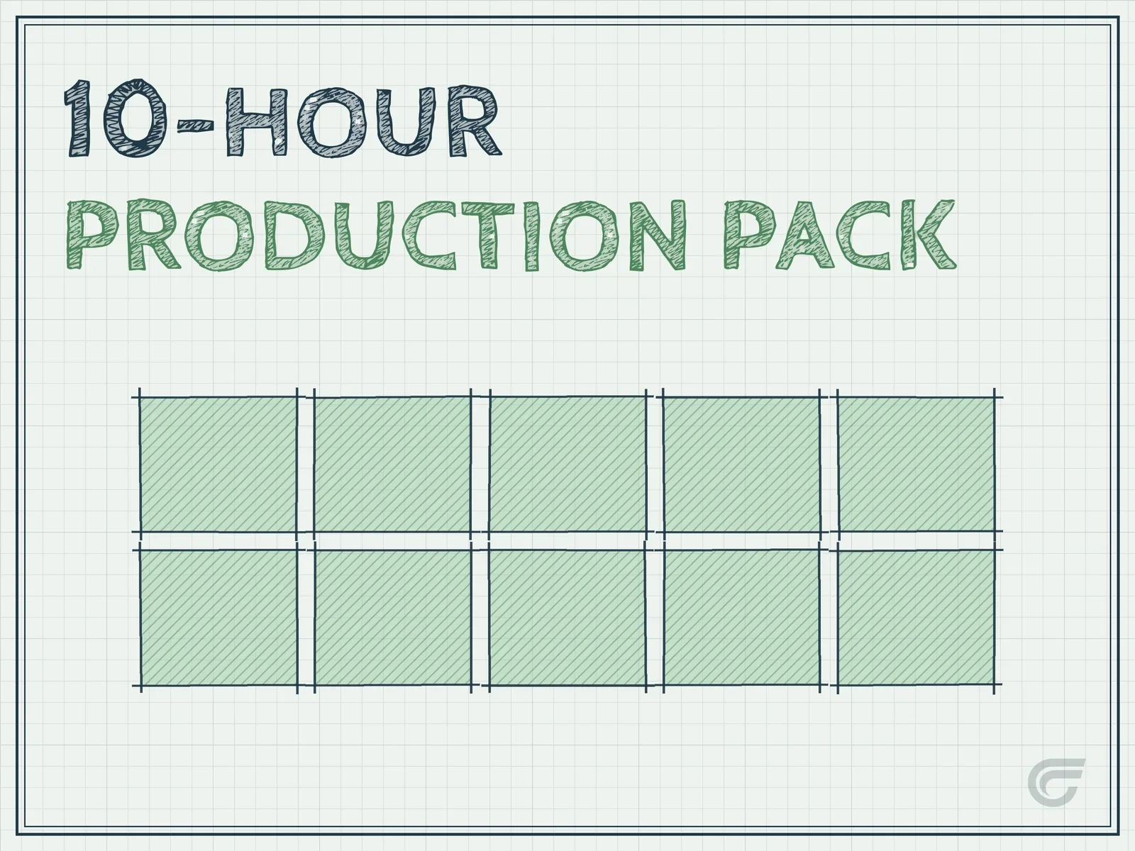 10-HOUR PRODUCTION PACK ($500) — A block of hours that can be used for research, minor site repairs, or general web support. Serves as a band-aid until new capability is available. Pairs with the Cash Flow Kickoff.