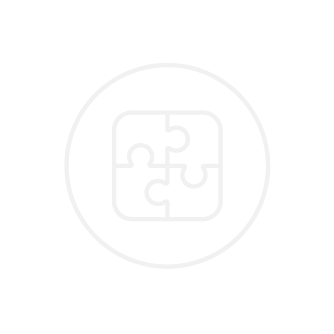 Puzzle pieces inside a circle.