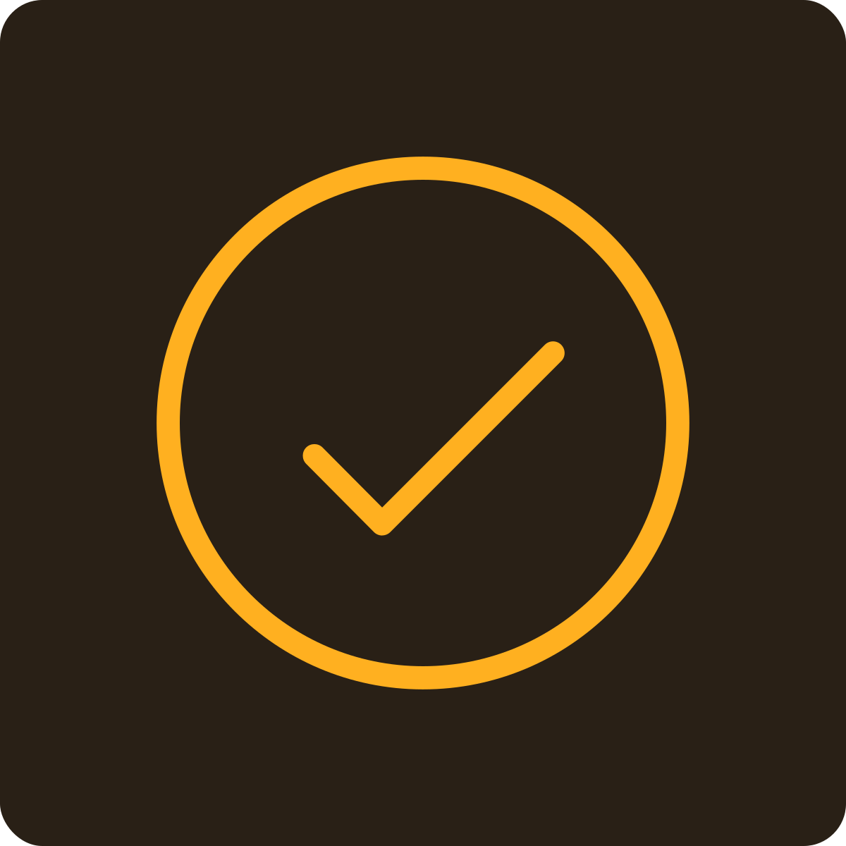 An icon of a clock with a checkmark inside, indicating time or approval.