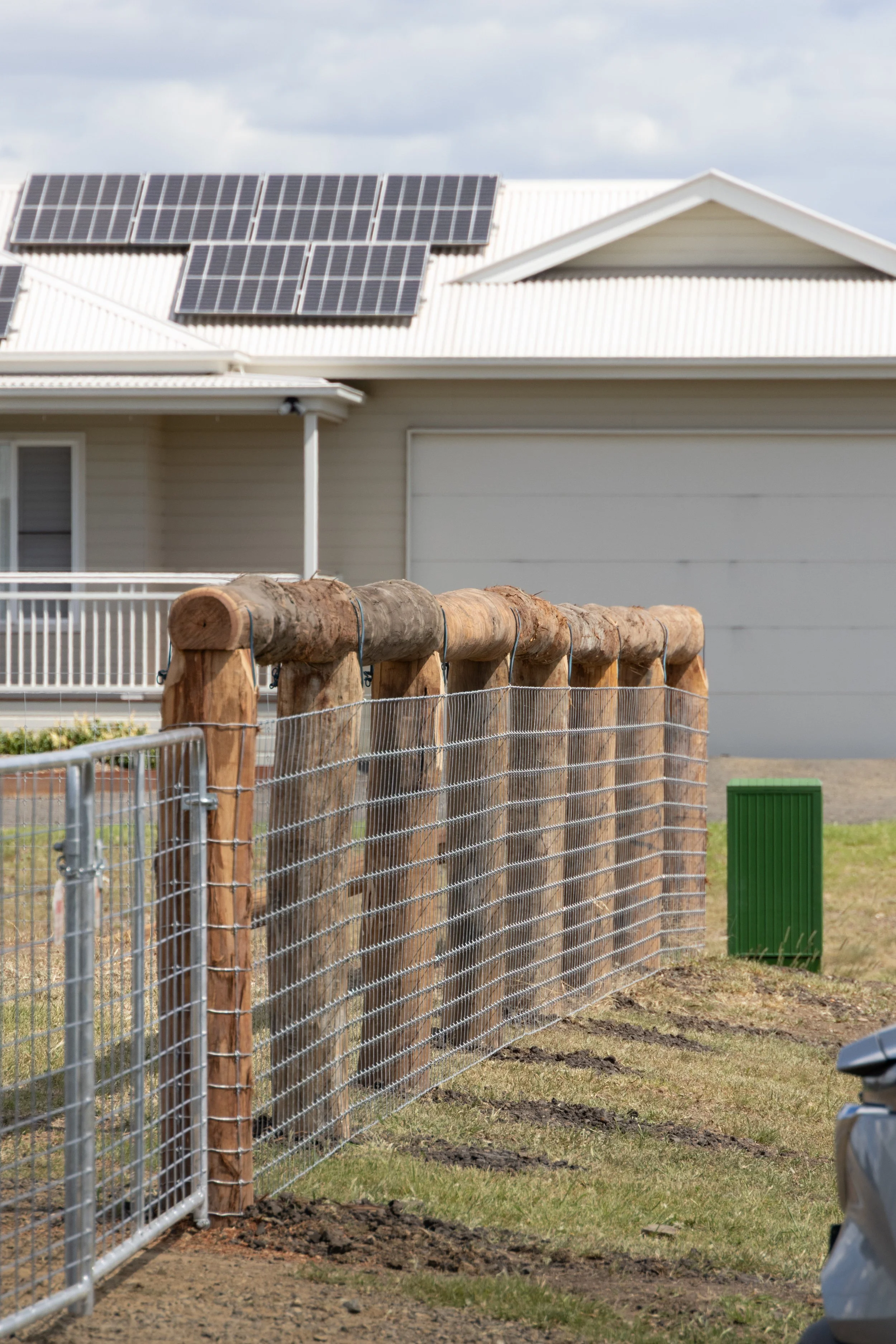 Completed rural fencing on a Western Downs property