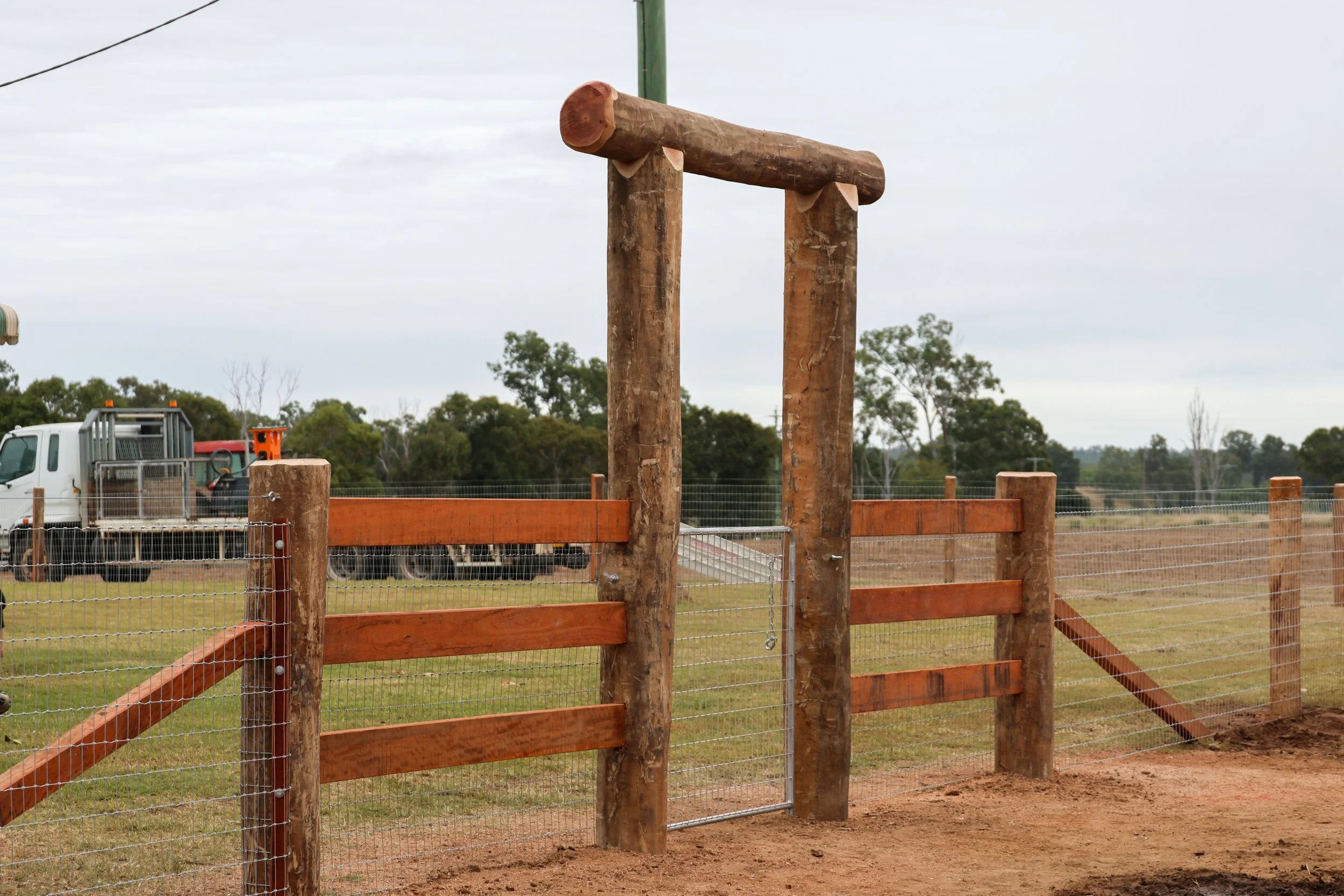 Timber rural fence installation across the Western Downs