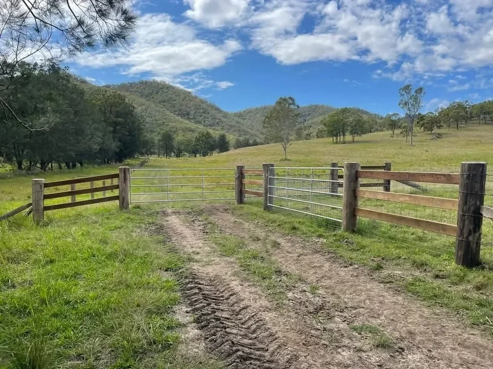 Completed rural fencing on a Western Downs property