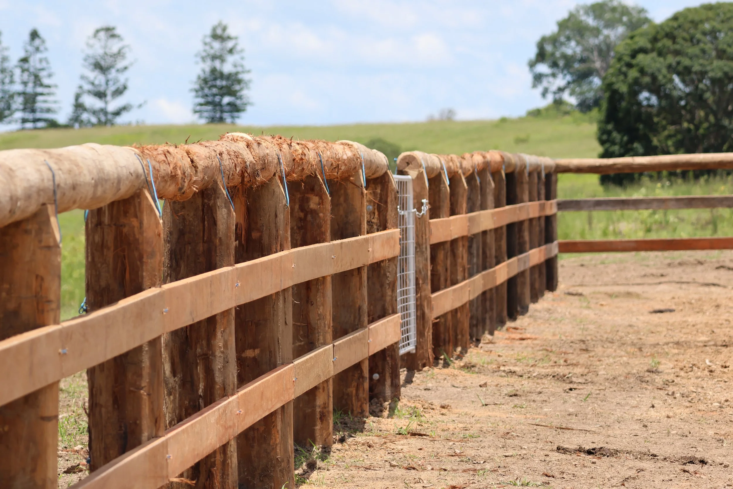 Timber fencing project by G8K Rural Co