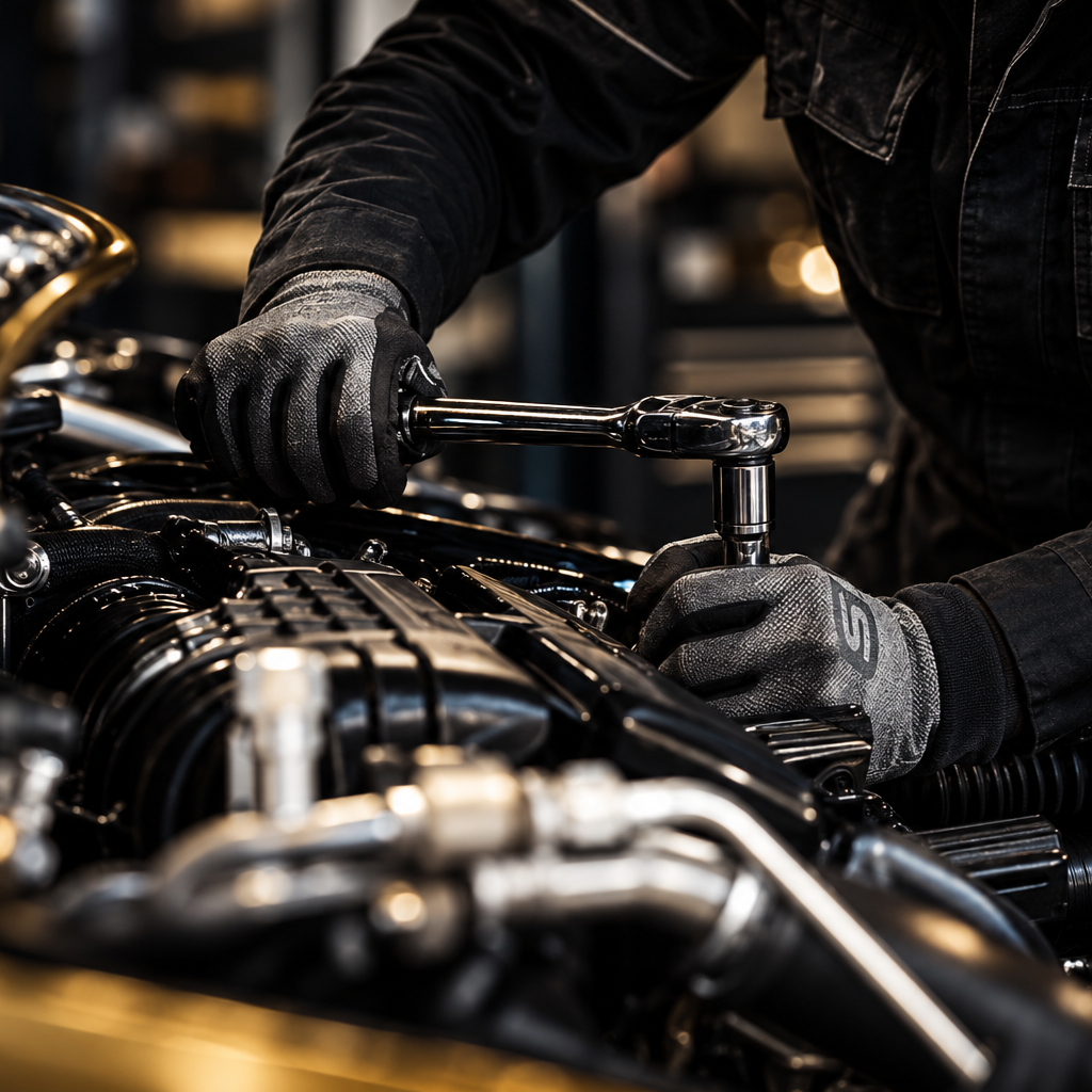 Mechanic carrying out engine servicing and repairs at Proworx Automotive in Taupō.
