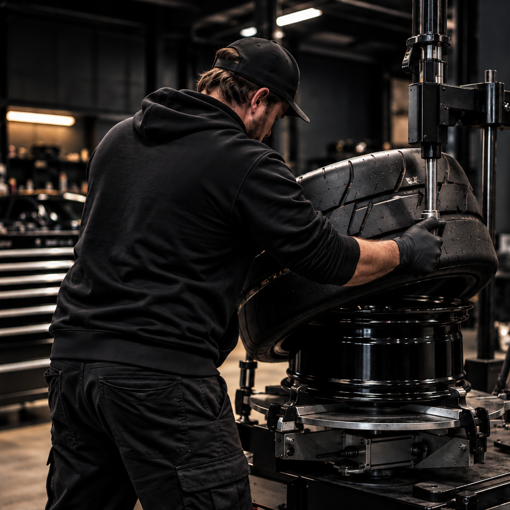 Proworx Automotive mechanic working on a vehicle in the Taupō automotive workshop.