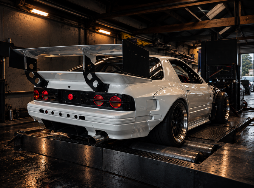 Purpose-built race car at Proworx Automotive representing performance development and motorsport preparation in Taupō.
