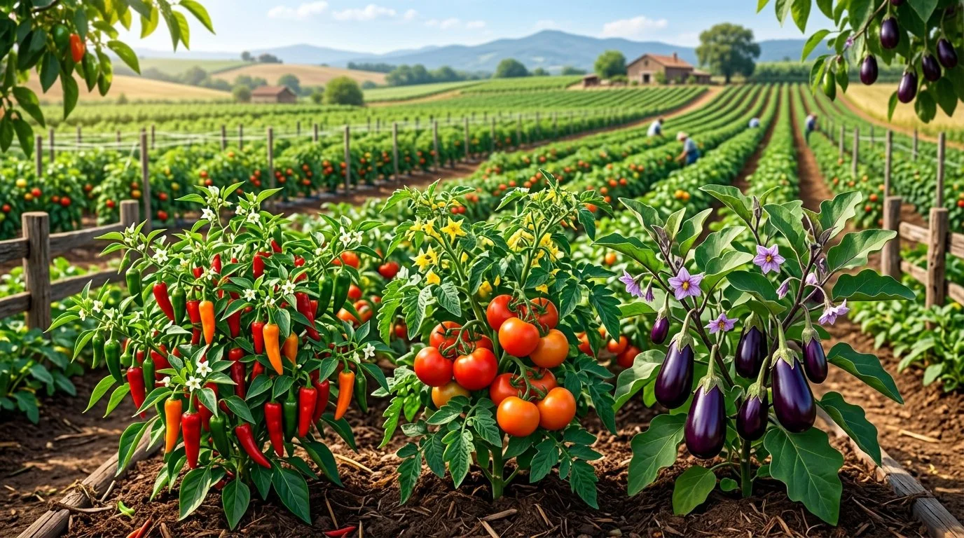 The Complete Guide of Producing Hot pepper, Tomato, and Eggplant production