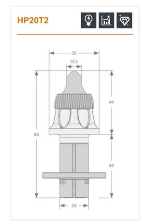 HP20T2 spec drawing