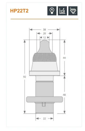 HP22T2 spec drawing
