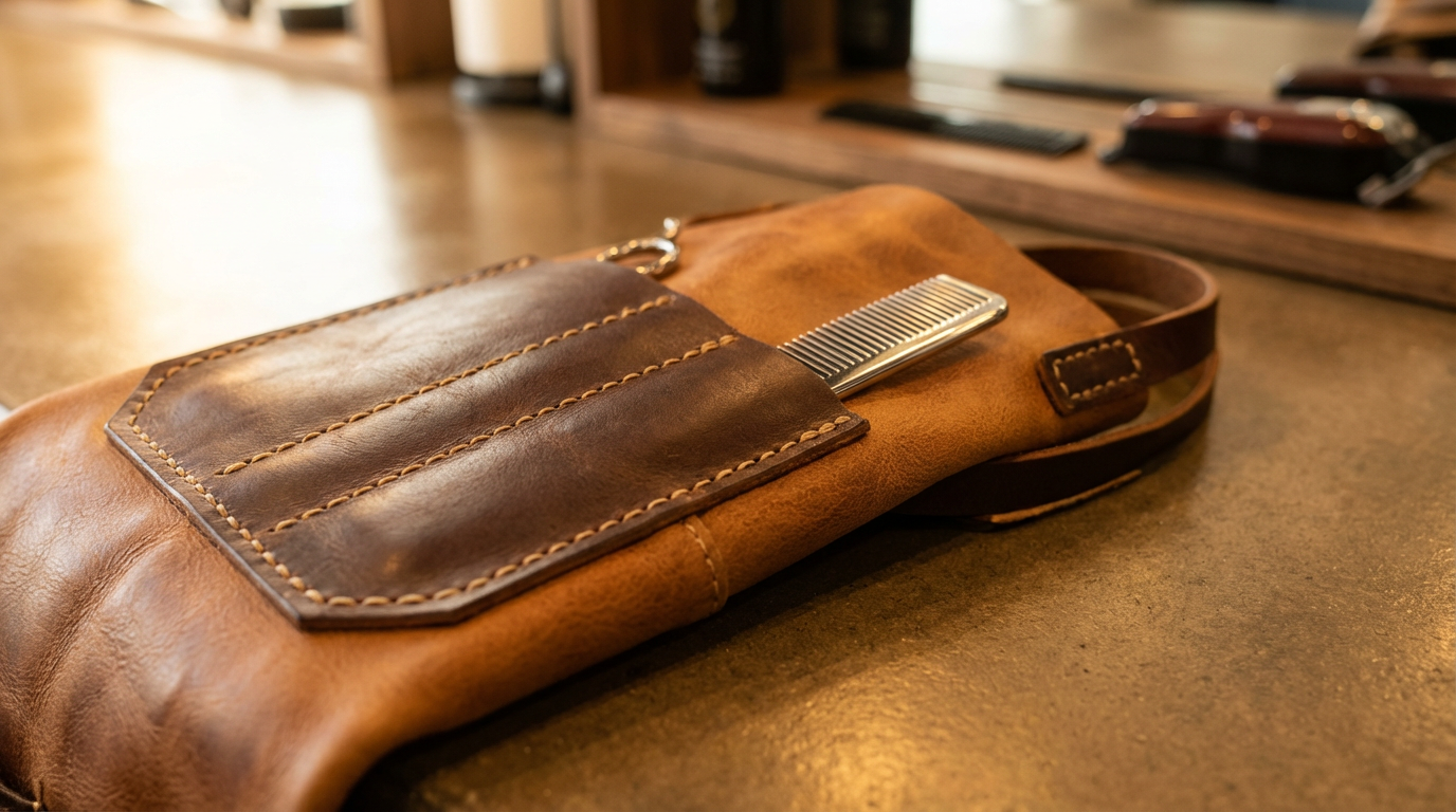 Leather Barber Apron