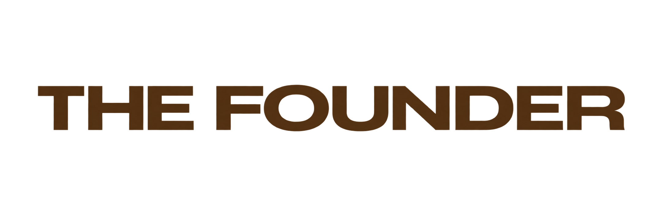 Title logo for the show 'The F Word' in bold red and brown letters with a brown underline.