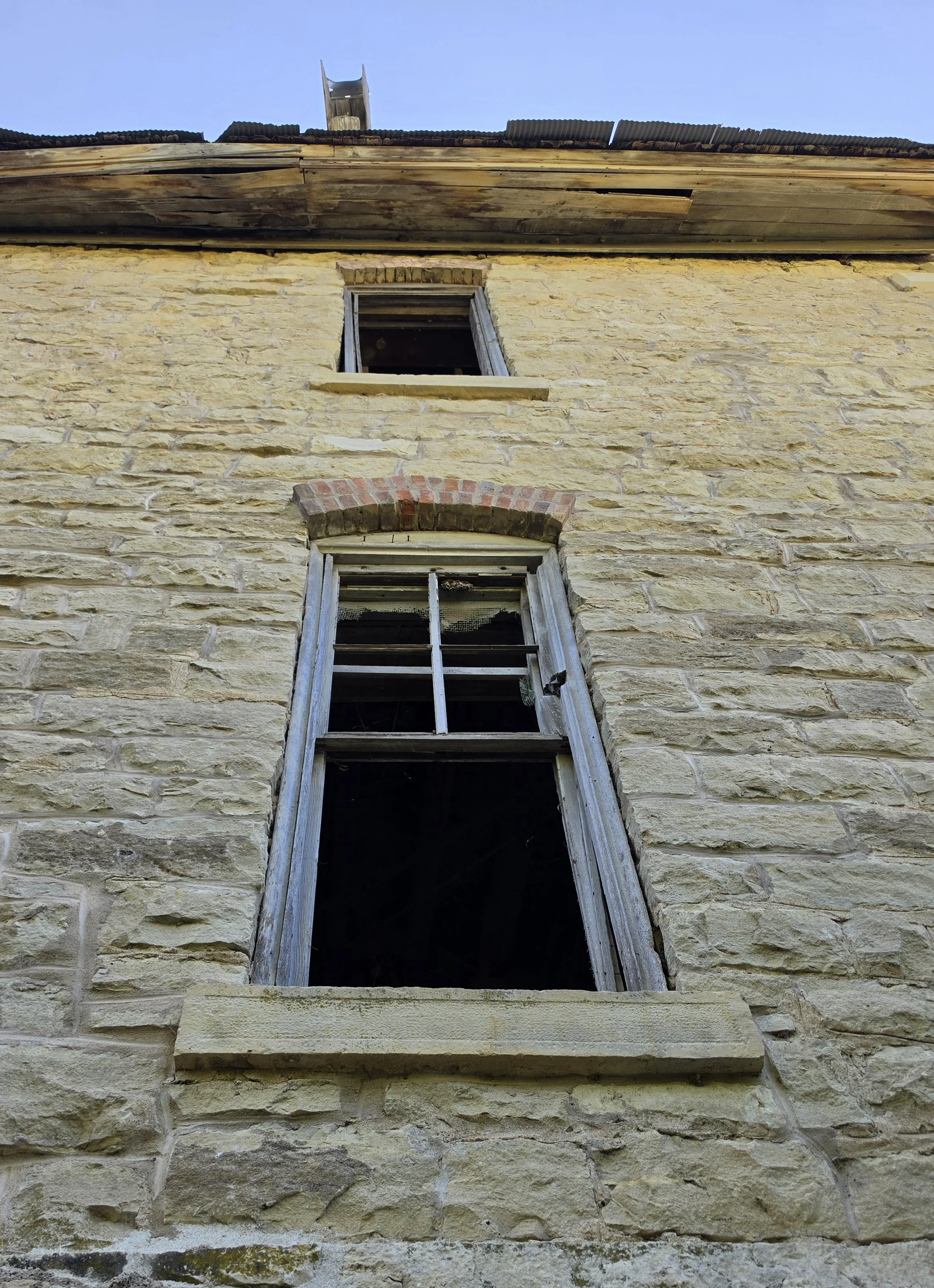 Cedar Point Mill exterior view of window