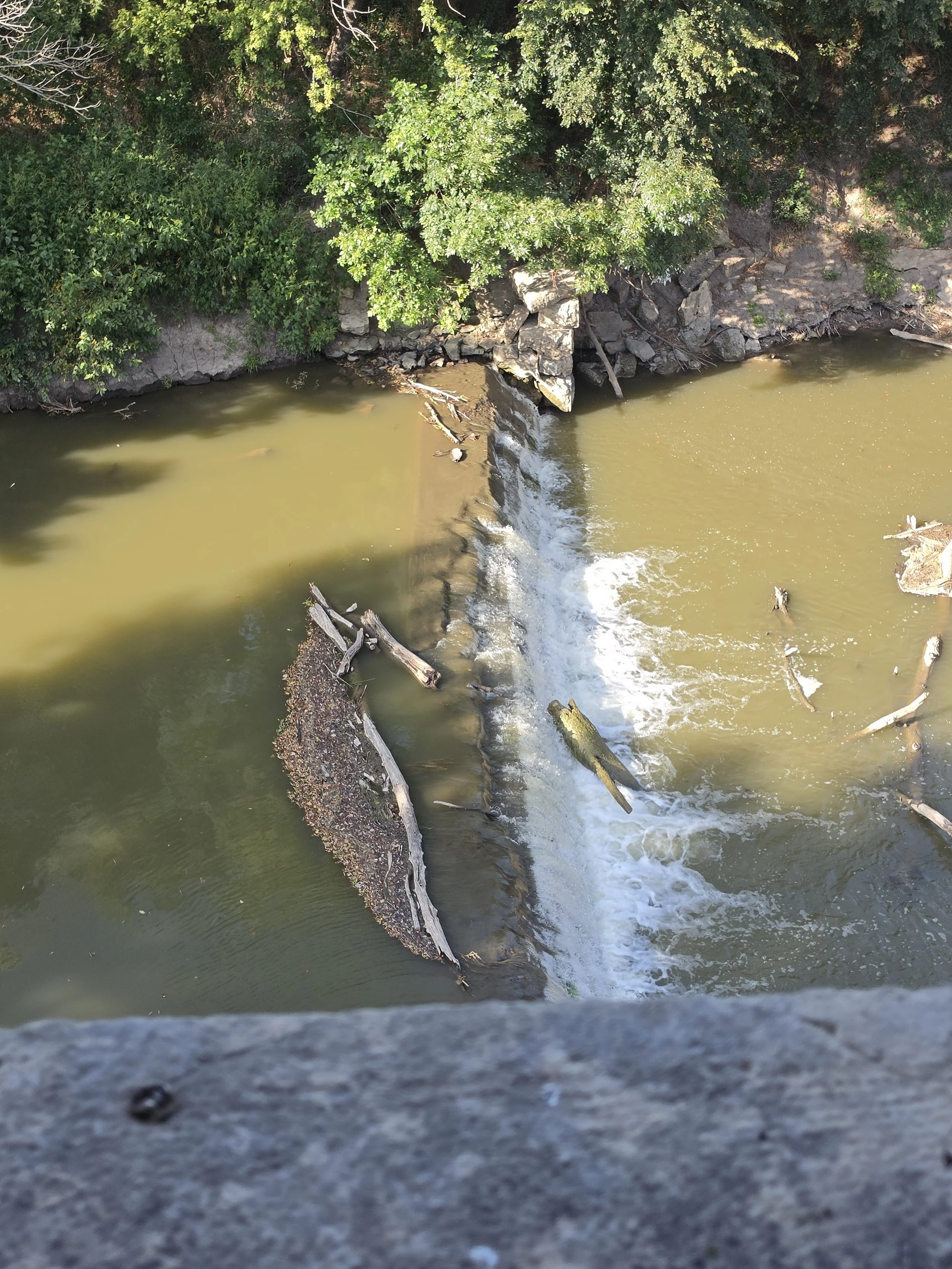 Cedar Point Mill dam view from mill window