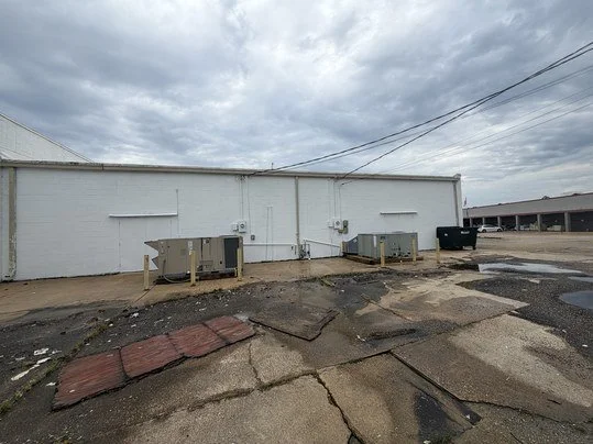 Completed Pine Plaza exterior painting project in Crossett, Arkansas