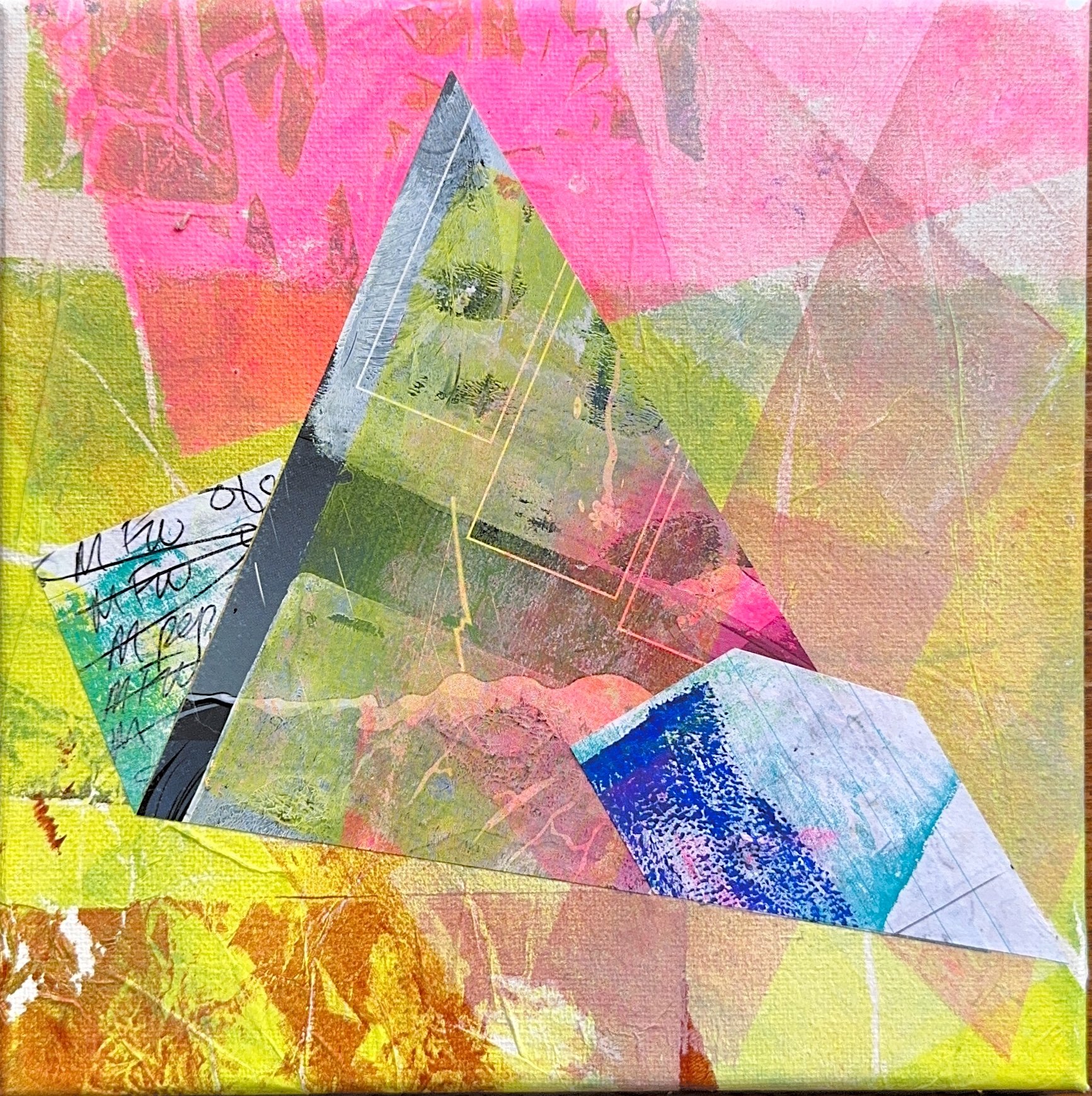 "Mira".
Acrylic and mixed media on canvas.
20 x 20 cm