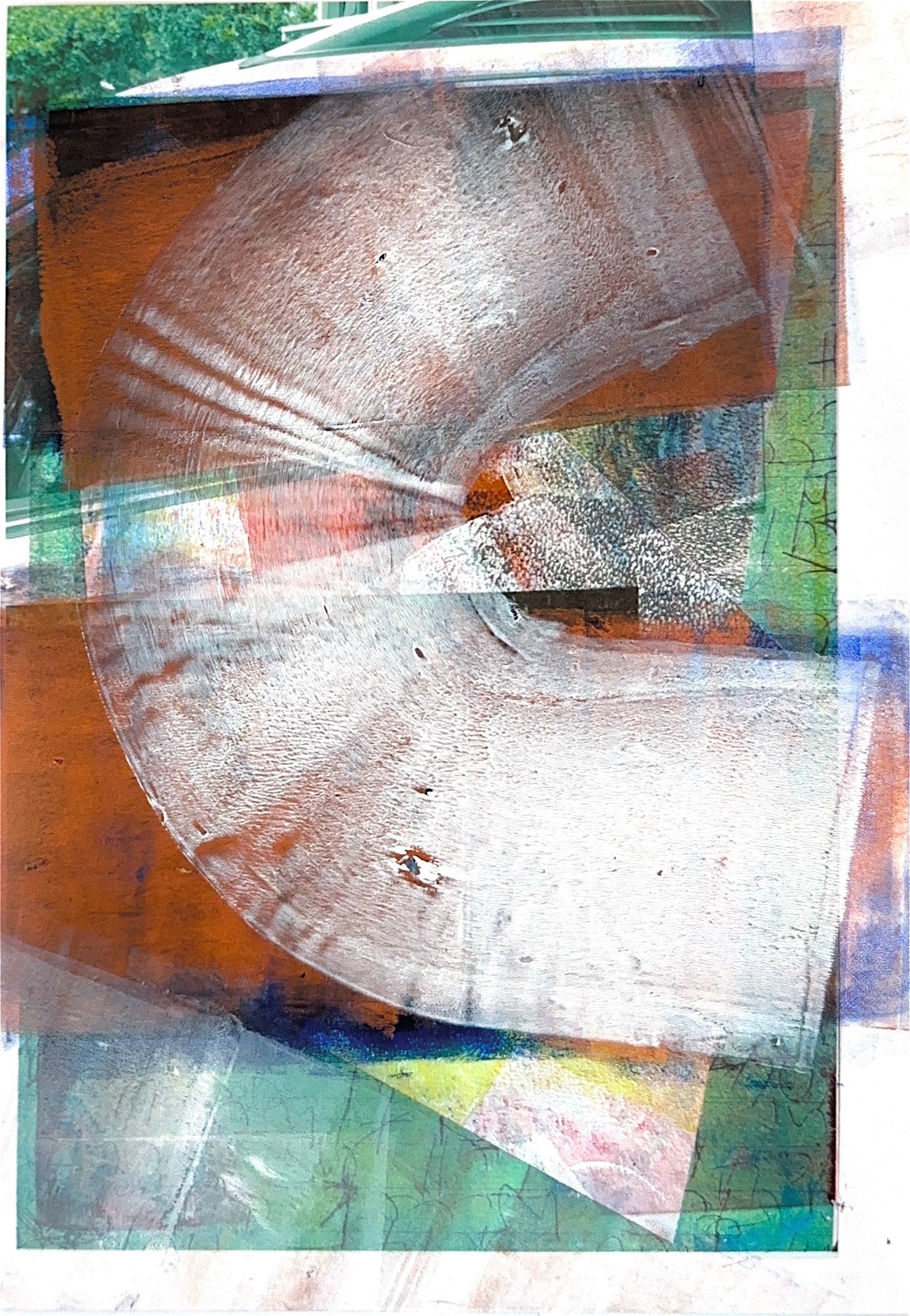 "Deeta".
Photograph overpainted with acrylic paint.
A4 (29.7 x 21 cm)