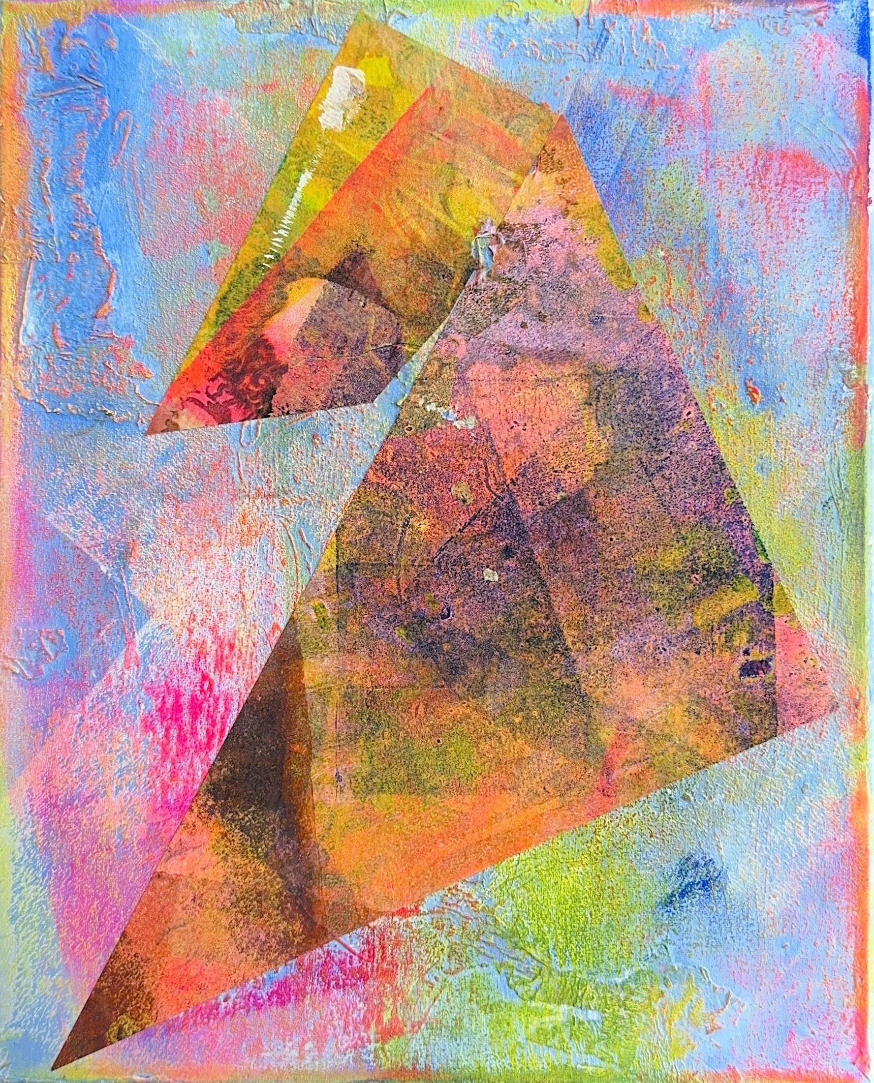 "Enat".
Acrylic and mixed media on deep-edge canvas. 25 x 20 cm.
