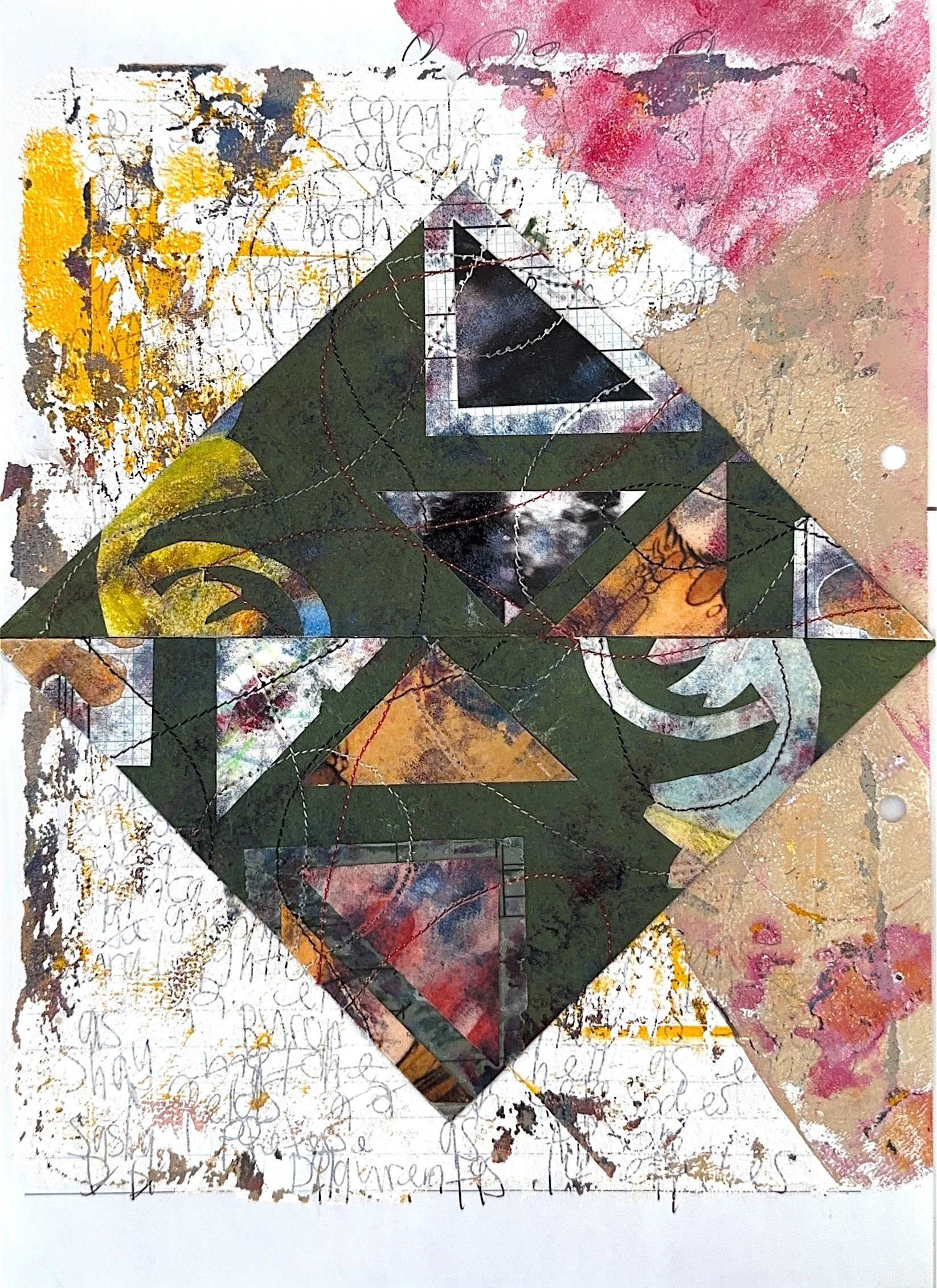 "Neo".
Mixed media collage.
A4 (29.7 x 21 cm)
