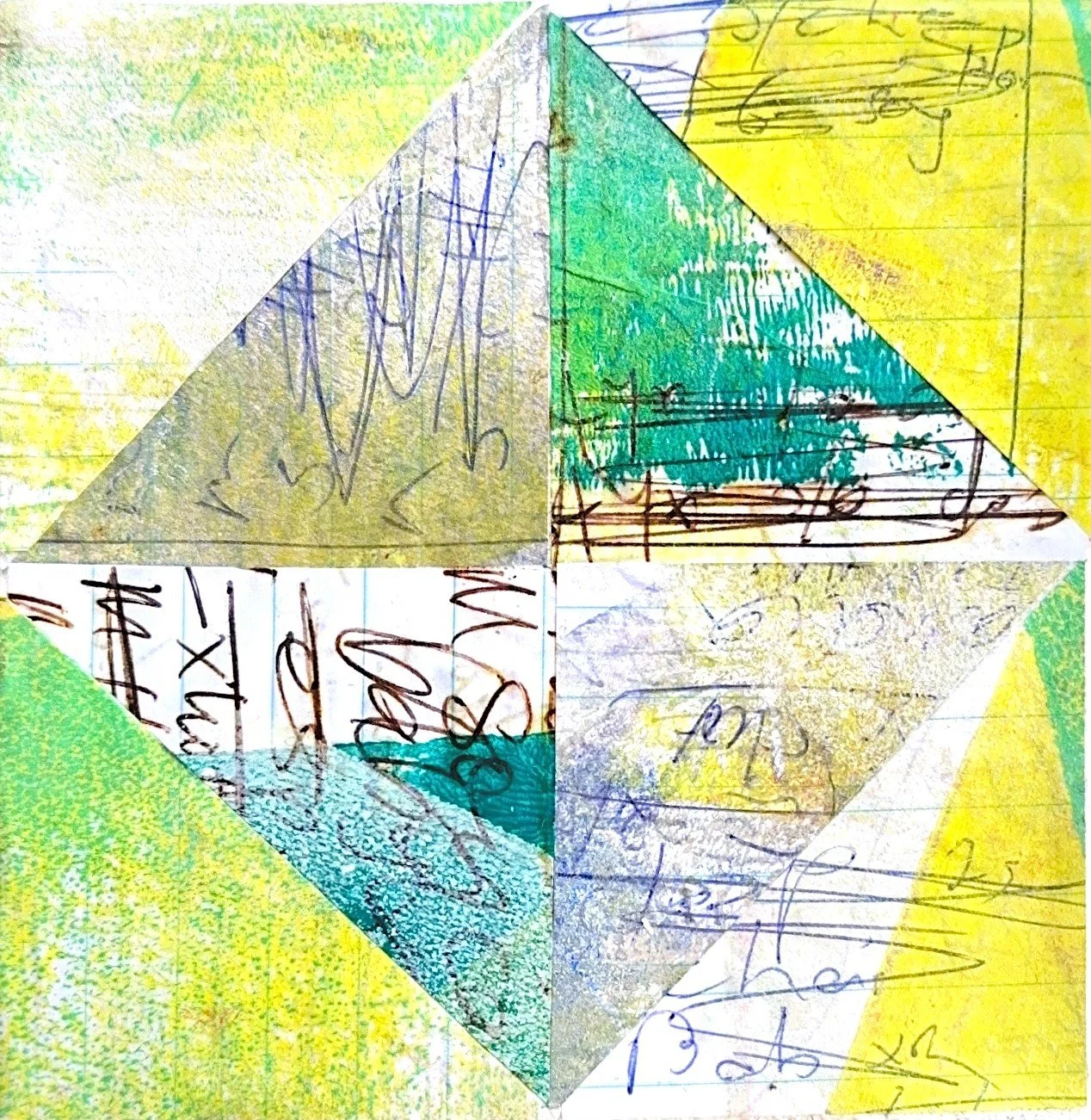 "Ivo"
Acrylic and mixed media on deep-edge canvas. 10 x 10cm