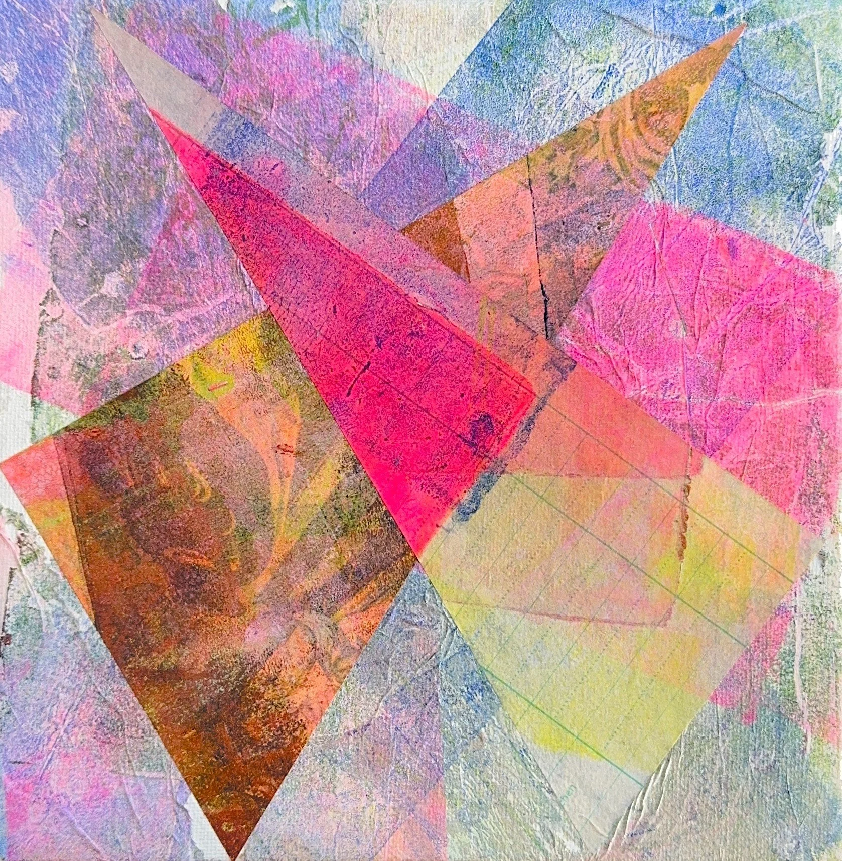 "Lida".
Acrylic and mixed media on canvas.  20 x 20 cm.