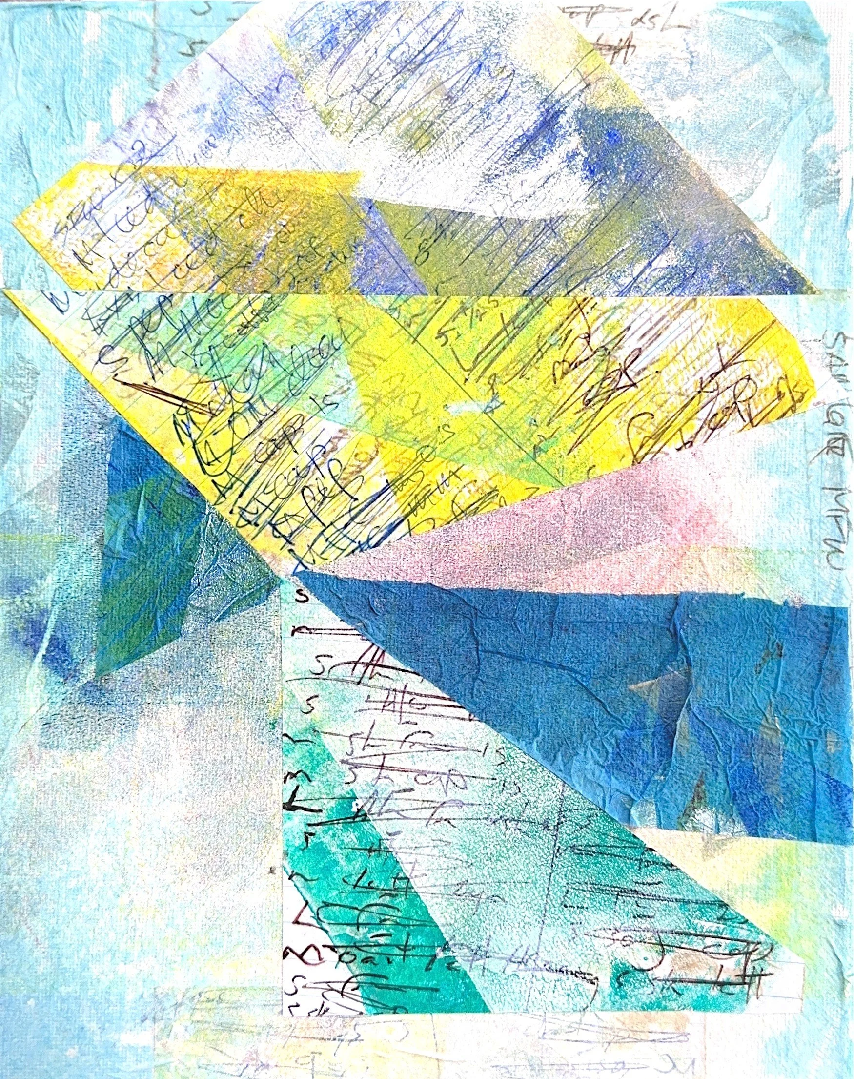 "Gita".
Acrylic and mixed media on deep-edge canvas. 25 x 20 cm.
