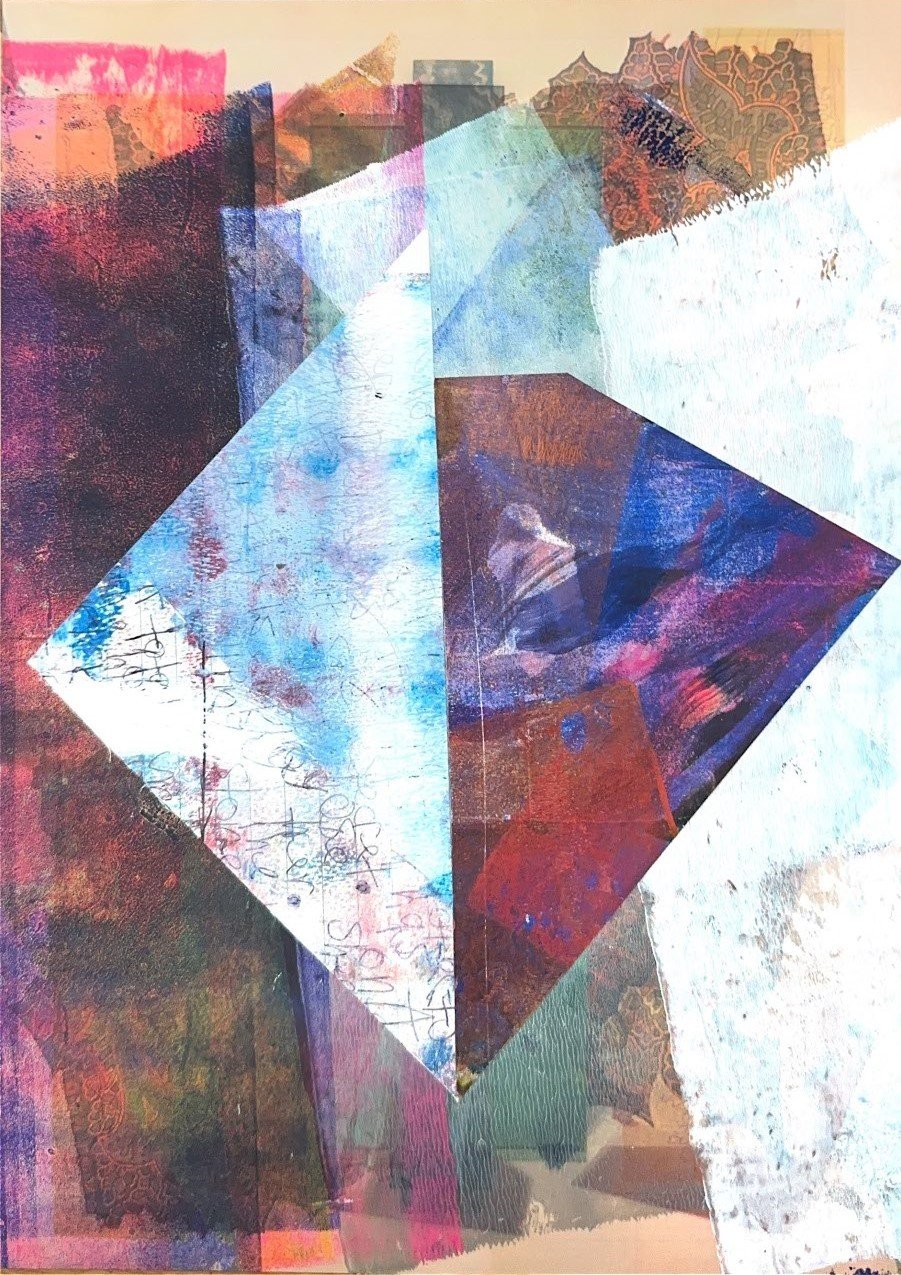 "Darbie".
Mixed media on photograph.
A4 (29.7 x 21 cm)