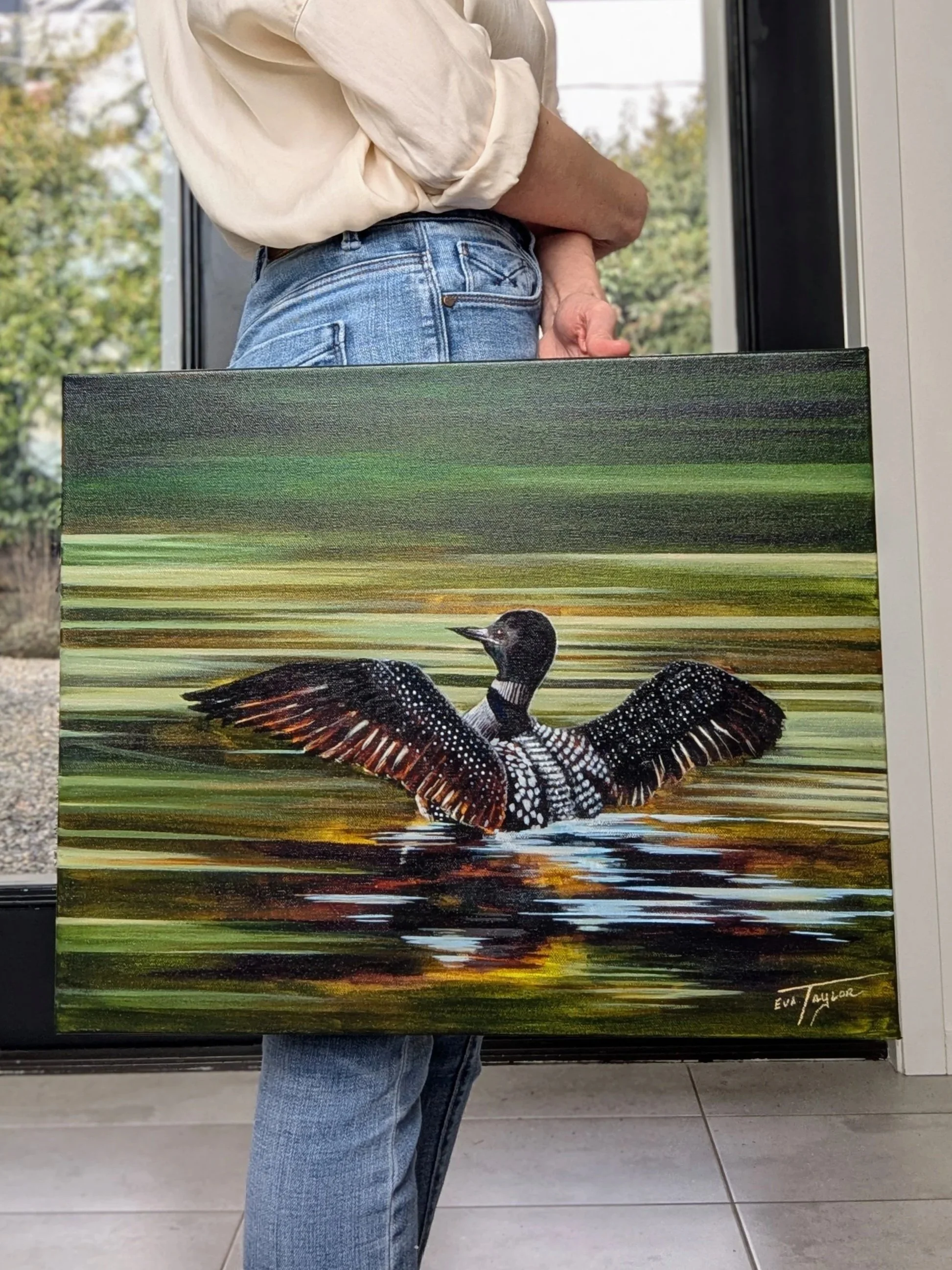 En Avant (Forward) | 16" x 20" acrylic on gallery canvas | $495 CAD